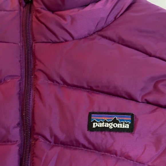 PATAGONIA Purple Quilted Down VEST Girls XL